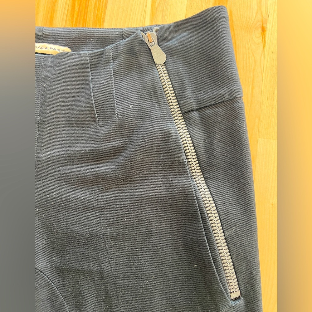 Balenciaga Motocross Seamed Twill Zipper Pants